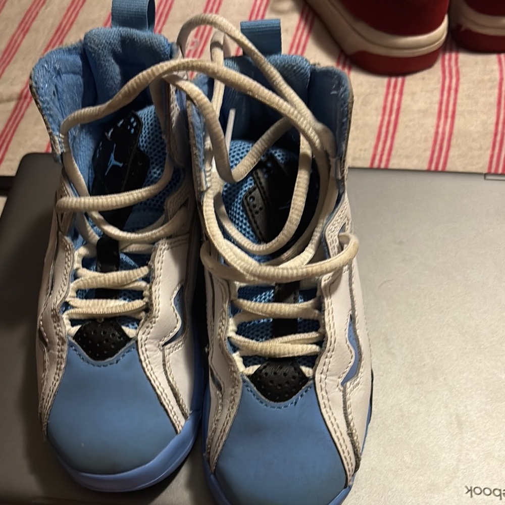 Kids Blue and White Sneakers